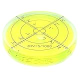 [AW-Net] 水平器 気泡管 丸型 円盤型 YELLOW 黄色