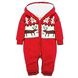 AMAA ベビー服　赤ちゃん服　ロンパース 　衣服　クリスマス　鹿　厚い　秋　冬　連体　　コットン