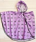 【marle pawda】 レインポンチョ 　子ども用（９０－１００ｃｍ）　リボン