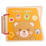 Mokku Mokku 木製 くまさん ベビーブック 木の絵本