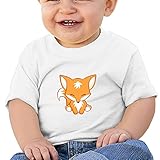 1つ2 1幼児新生児ベビーCute Fox半袖Tシャツ6 – 24ヶ月の5色 24 Months ホワイト