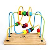 キッズニー【Kidsney】 おもちゃ ビーズコースター 子ども 知育玩具 ラーニングトイ ルーピング 木製 wy07-lzgyp-d156789