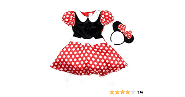 ディズニー ミニー 風 ワンピース キッズコスチューム 女の子 80cm 100cm キッズコスチューム おもちゃ Amazon