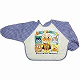 (バンダイ)BANDAI アンパンマン 長袖エプロン 前身頃防水タイプ ブルー F