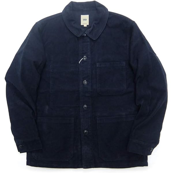 FOB FACTORY FRENCH MOLESKIN JK ネイビー LL IMG_6775.JPG