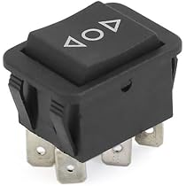 Amazon.co.jp: uxcell ロッカースイッチ モーメンタリ DPDT ON