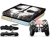 PlayStation 4 Protector Sticker Skin Decal For PS4 Console, 2 Controllers And 2 Light Bar Sensor Dec