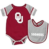 Oklahoma Sooners Infant roll-out Onesieとよだれかけセット