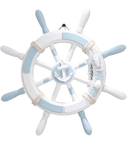 船の舵 Amazon.co.jp: Meching 2個パック 11インチ 航海 ビーチ 木製船