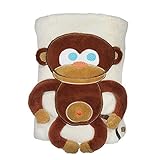 Sozo baby-boys新生児Monkey Snuggle Blanket US サイズ: M カラー: ブラウン