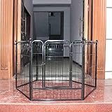 屋内大型犬のフェンス,大型犬ケージ小型犬クレート ポータブル猫ケージ犬小屋の犬小屋します。-C 200x100x120cm(79x39x47)