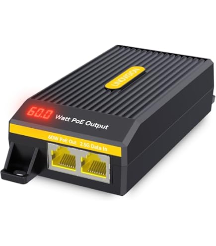 エレコム　PoEインジェクター EIB-X01A-BT6 5台セット 10Gマルチギガ対応 IEEE 802.3bt規格準拠 PoEインジェクター - EIB