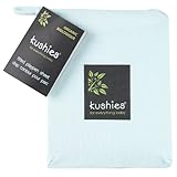 Kushies Organic Jersey Play Pen Fitted Sheet, Light Blue by Kushies