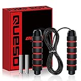 Makitsu縄跳び トレーニング用 長さ調整可 重荷ブロック付き エクササイズ フィットネス なわとび ダイエット 消費カロリー 筋トレ