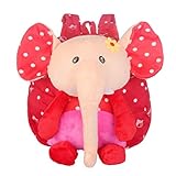 かわいい漫画のバックパック幼稚園ショルダーバッグファッションスクールバッグ、象A2