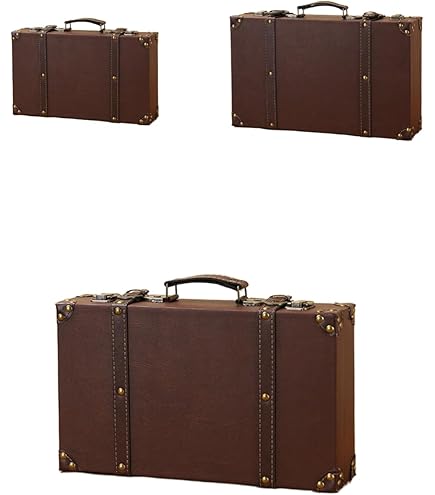 Amazon | [RUSRIVE] トランクケース アンティーク ヴィンテージスーツ