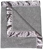 Dee Givens & Co-Raindrops 1804 Neutral Gray Heather Fleece Receiving Blanket - Gray Heather - 28 in.
