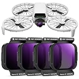 K&F CONCEPT DJI Flip Lito X1 専用 ND&PLフィルターセット (ND8&PL+ND16&PL+ND32&PL+ND64&PL) NDフィルター 偏光フィルター AGC光学ガラス 28層ナノコーティング 撥水防汚