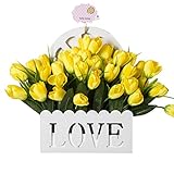 ホームデコレーション人工偽の結婚式のシルクの花ブッシュバスケット、h