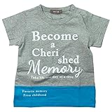 《H28年夏物》 nico hrat(ニコフラート) 製品洗い加工済み 天竺アンカー半袖Tシャツ 80cm/MG NO.B-260138