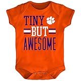NCAA新生児&幼児が" Tiny Awesome "ボディスーツ オレンジ