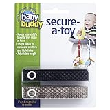 Baby Buddy 2 Count Secure-A-Toy, Black/Tan by Baby Buddy [並行輸入品]