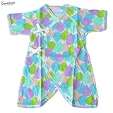 オーシャンアンドグラウンド｜ベビーコンビ肌着｜バルーン柄｜グリーン