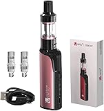 VAPTIO Cosmo 30W 電子タバコ ベイプ スターターキット 電子タバコキット 1500mAh バッテリー ベイプペン 2.0ml 禁煙サポートベイプ 本体 リキッド注入タイプ リキッドなし ニコチンなし(ローズゴールド)