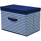 東洋ケース ピットパット ふた付きインナーボックス 二個組み チェックネイビー