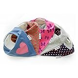 Lovjoy Bandana Bibs - Pack of 5 Girls Designs (Love Polka)