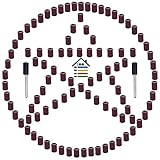 102Pcs 80グリットネイルアートSanding紙サンドバンドサンダーマニキュアペディキュアドリルマシンDremel 4000仕上げ用ツール