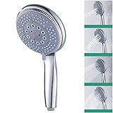Wellbeingjp シャワーヘッド 節水 水圧アップ ハンドシャワーヘッド 取り付け簡単 バス用品 快適なシャワー 一日の疲れを取る