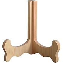 Amazon.co.jp: 木製皿立て 【2個セット】 プレートスタンド 皿立 写真