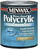 Minwax 255554444 Minwaxc Polycrylic Water Based Protective Finishes, 1/2 Pint, Gloss by Minwax