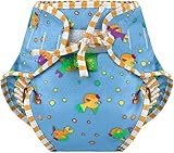 Kushies Baby Unisex Swim Diaper, Goldfish Print, Small by Kushies