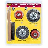 IVY Classic 39084 7-Piece Professional Wire Brush and Wheel Set, Carded by IVY Classic