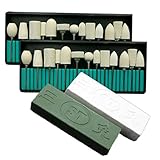 (Yullymerry) 鏡面仕上げ用バフ 13本セット×2 研磨材 2種類セット (軸径2.35mm)