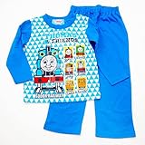 きかんしゃトーマス 光る　Tシャツ生地 長袖パジャマ 蓄光　100～120cm（831TM108112） (100cm)