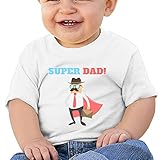 スーパーヒーロー　岬での父子供服 ベビーTシャツ 半袖 男の子 女の子 クルーネック カジュアル