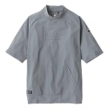 [CO-COS] G-7527 冷感ストレッチ モックネック半袖シャツ グレー XL