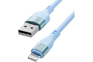 OKUTA iphone 充電 ケーブル （1本） ライトニング ケーブル 充電コード 充電器 シリコン 高速データ 15cm 50cm 1m 1.2m 1.5m 2m ブルー