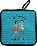 Happy Anniversaryポットホルダー( Personalized )