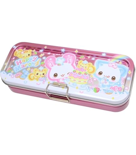 ラブ友ペンケース Amazon | ラブ友 レッドギンガムチェック バス停 LOVEチャーム