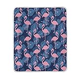 AlazaピンクFlamingo Bird Plush Throws Siestaキャンプ旅行軽量フリース毛布ベッドSofeサイズ60 x 90inches and 50 x 60インチ Queen(