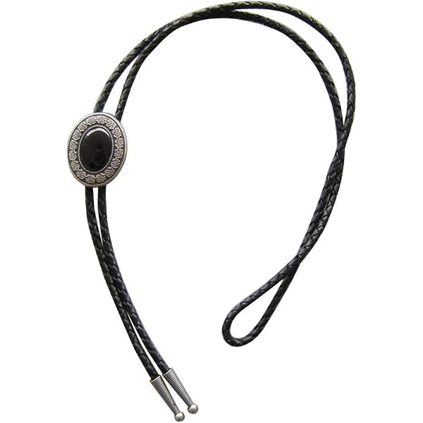 Vintage Western 3D Deer Wedding Bolo Tie - Antique Silver, Leather Cord, Adjustable Slide - View #6