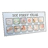 写真立て　ベビー　プライスレスメモリーズ　赤ちゃん成長の記念写真フォトフレーム　出産祝い・内祝い・1歳誕生日のお祝い　ギフト　写真12枚入り