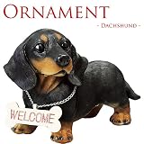 ウェルカムオーナメント犬 ダックス黒