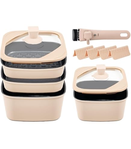 Amazon.co.jp: boohgle ボオグル フライパン・鍋 セット IH&ガス火対応