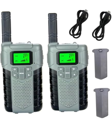 Amazon | トランシーバー 3台セット、充電式の特定小電力
