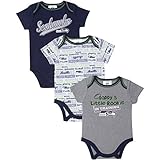 Gerber Seattle Seahawks Infant 3ピースボディスーツクリーパーセット ブルー